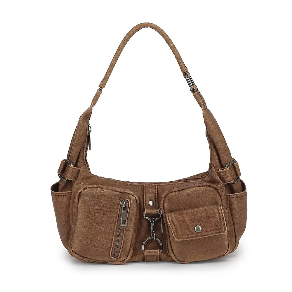 Distressed Washed Hobo Bag