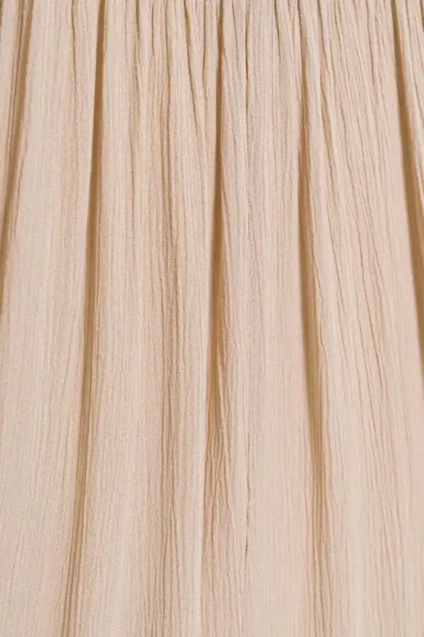 Everyday Woven Crinkle Smocked Waist Skirt