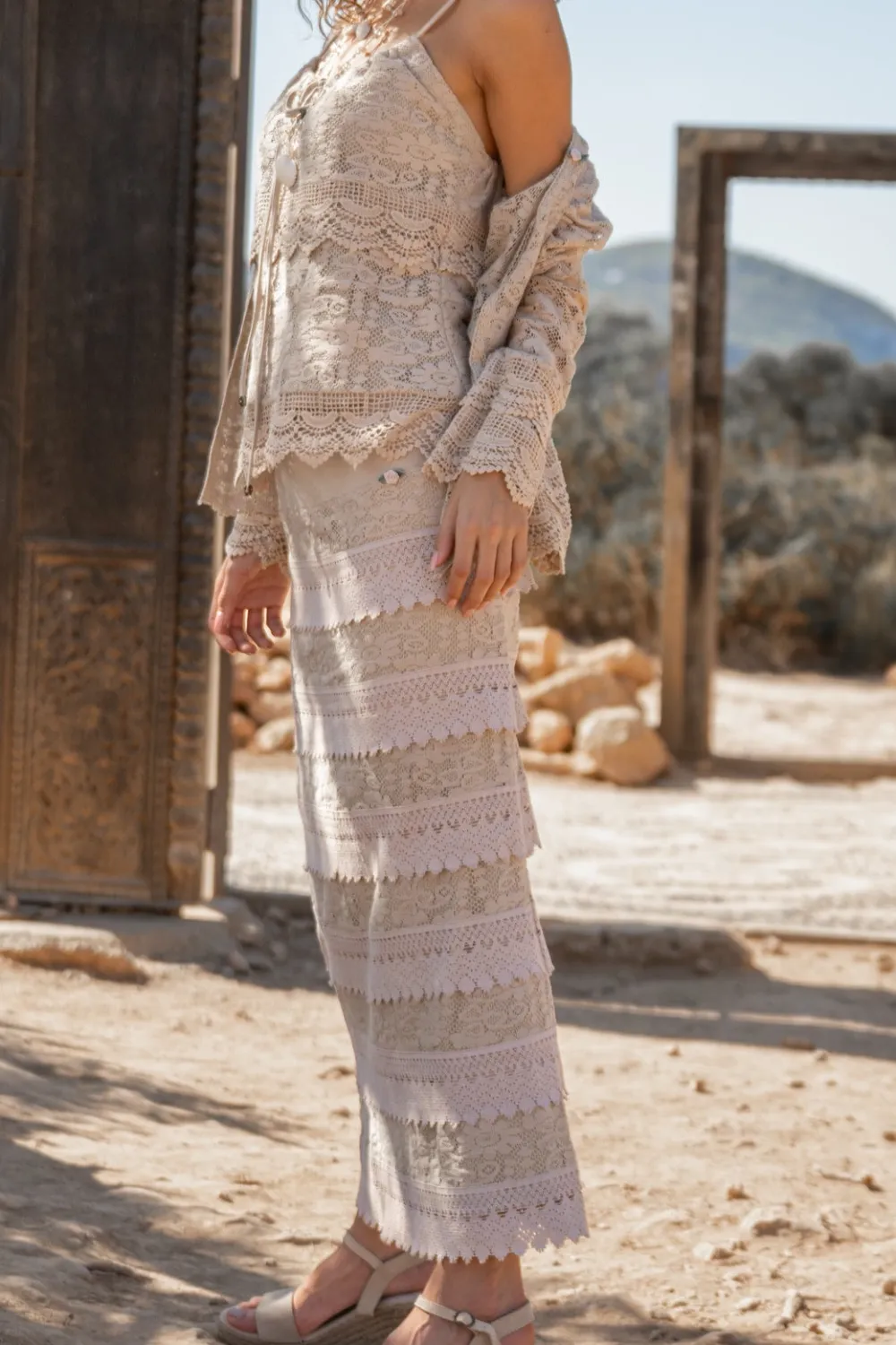 Laidback Weekend Maxi Lace Skirt