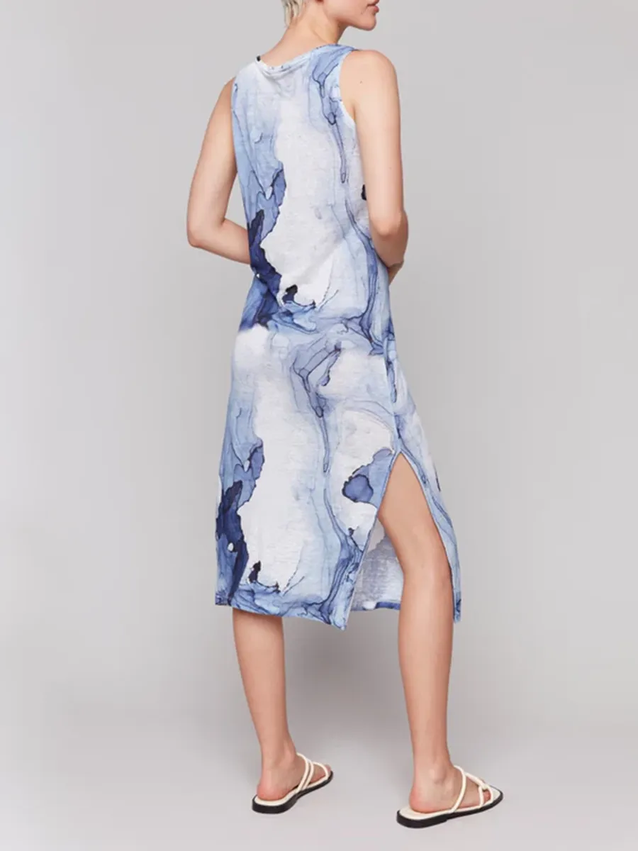 Linen Breathable Casual Flowing Sleeveless Dress