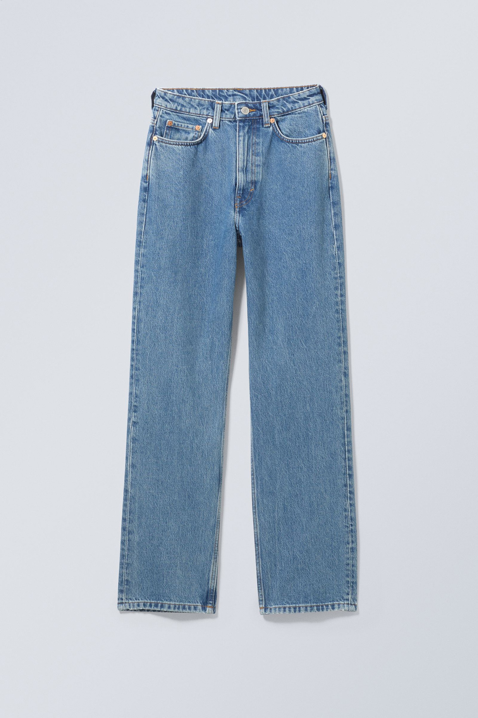 High Rise Jeans With Pockets