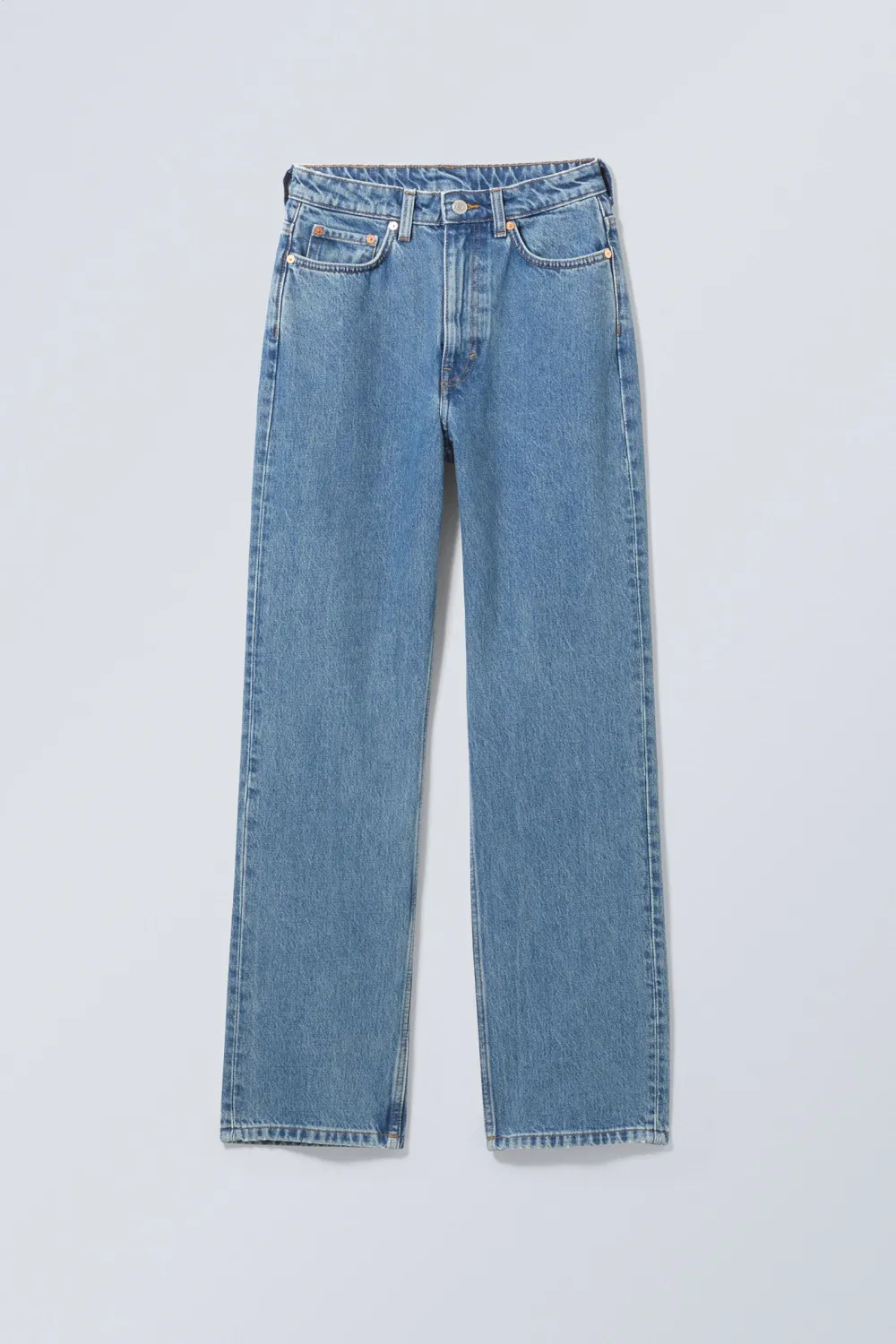 High Rise Jeans With Pockets