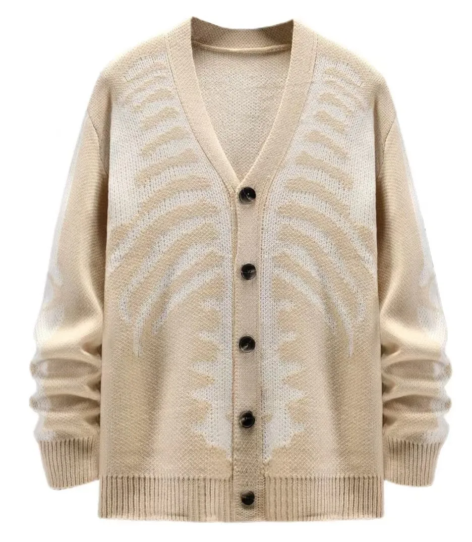 Jacquard Halloween Knit Cardigan Unisex