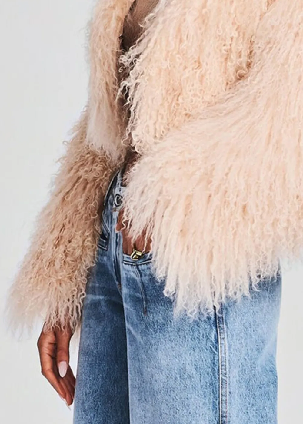 Long Sleeve Fur Jacket