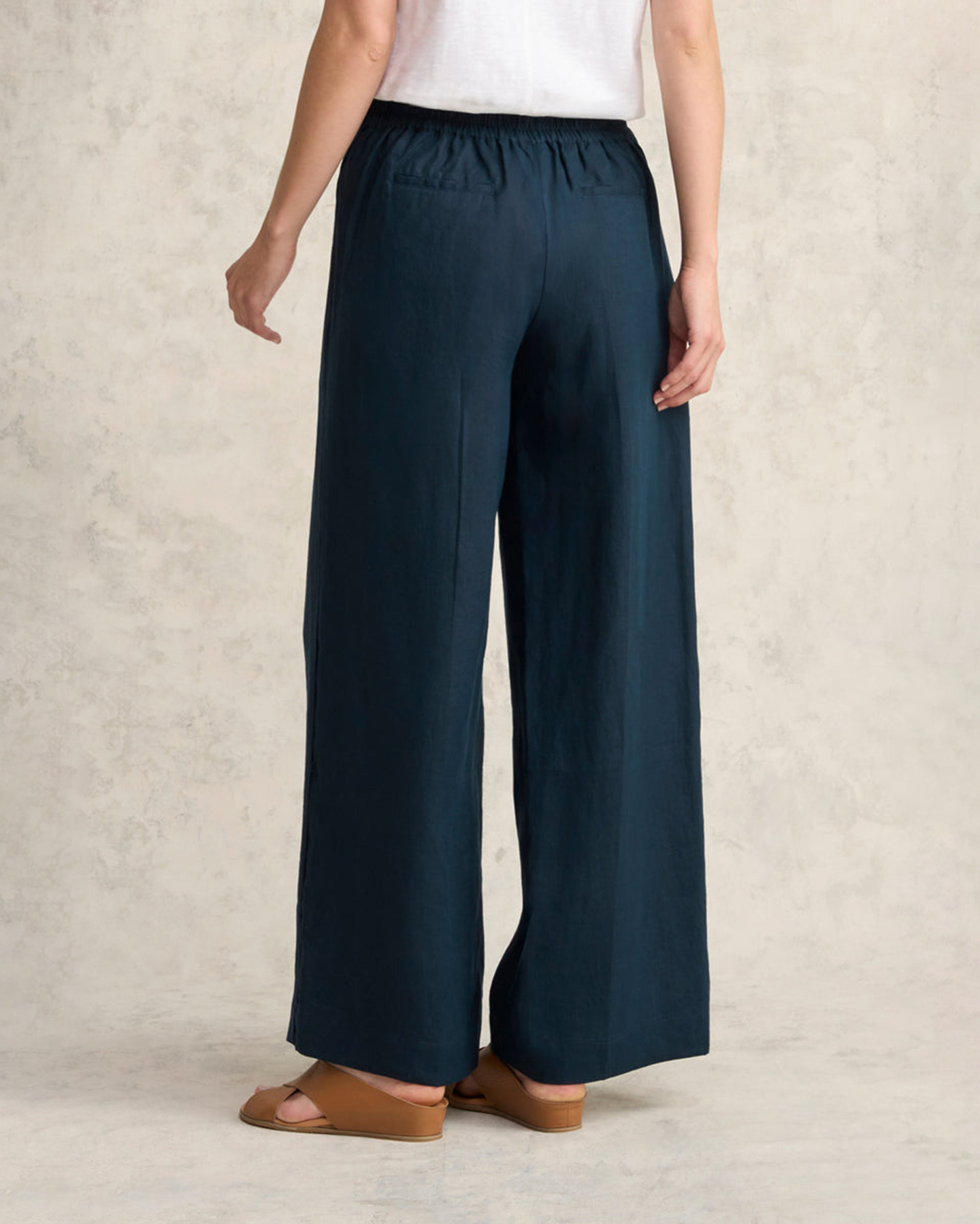 Wide Leg Linen Trousers