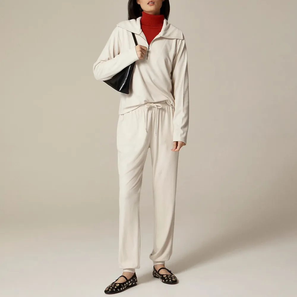 Soft Rib Quarter-Zip Tops