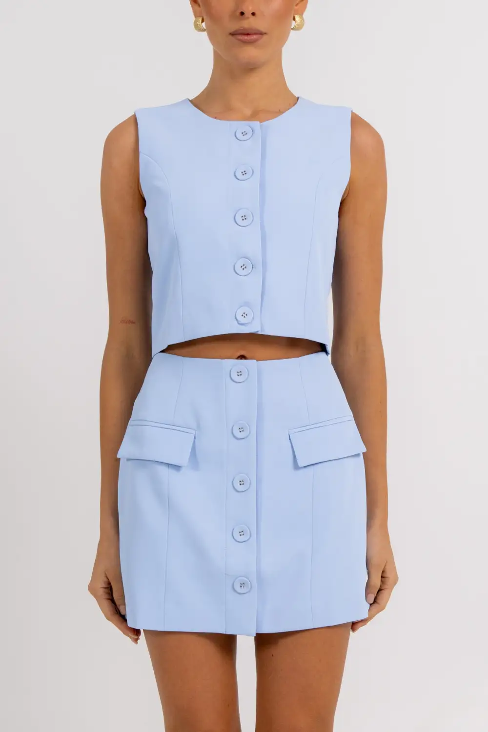 Cropped Sleeveless Tank Top