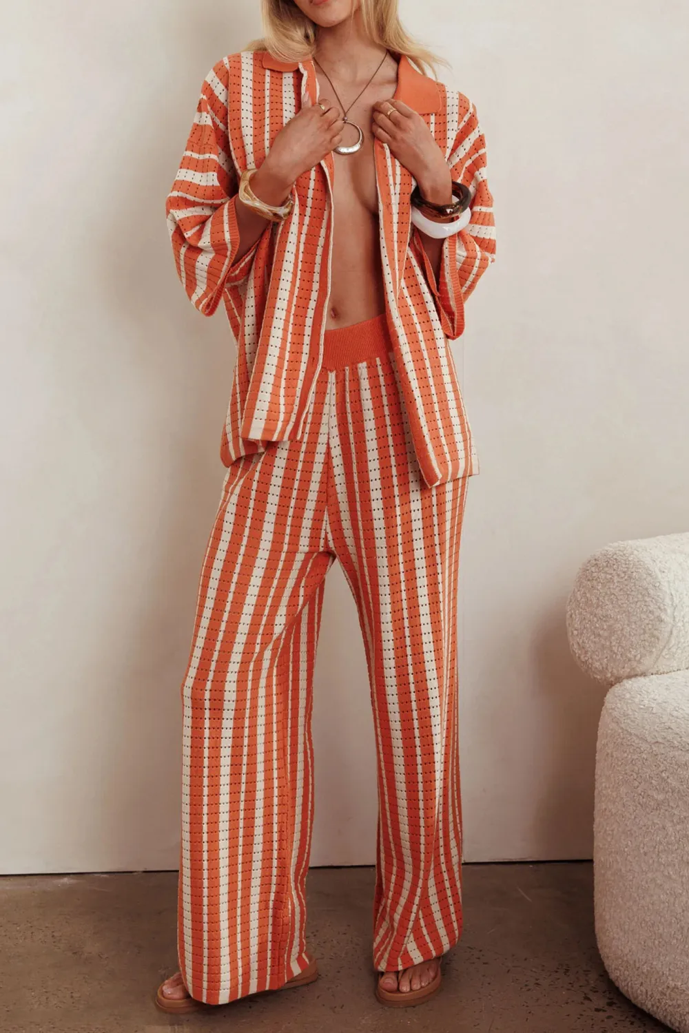 Casual Striped Breathable Sun Protection Trousers