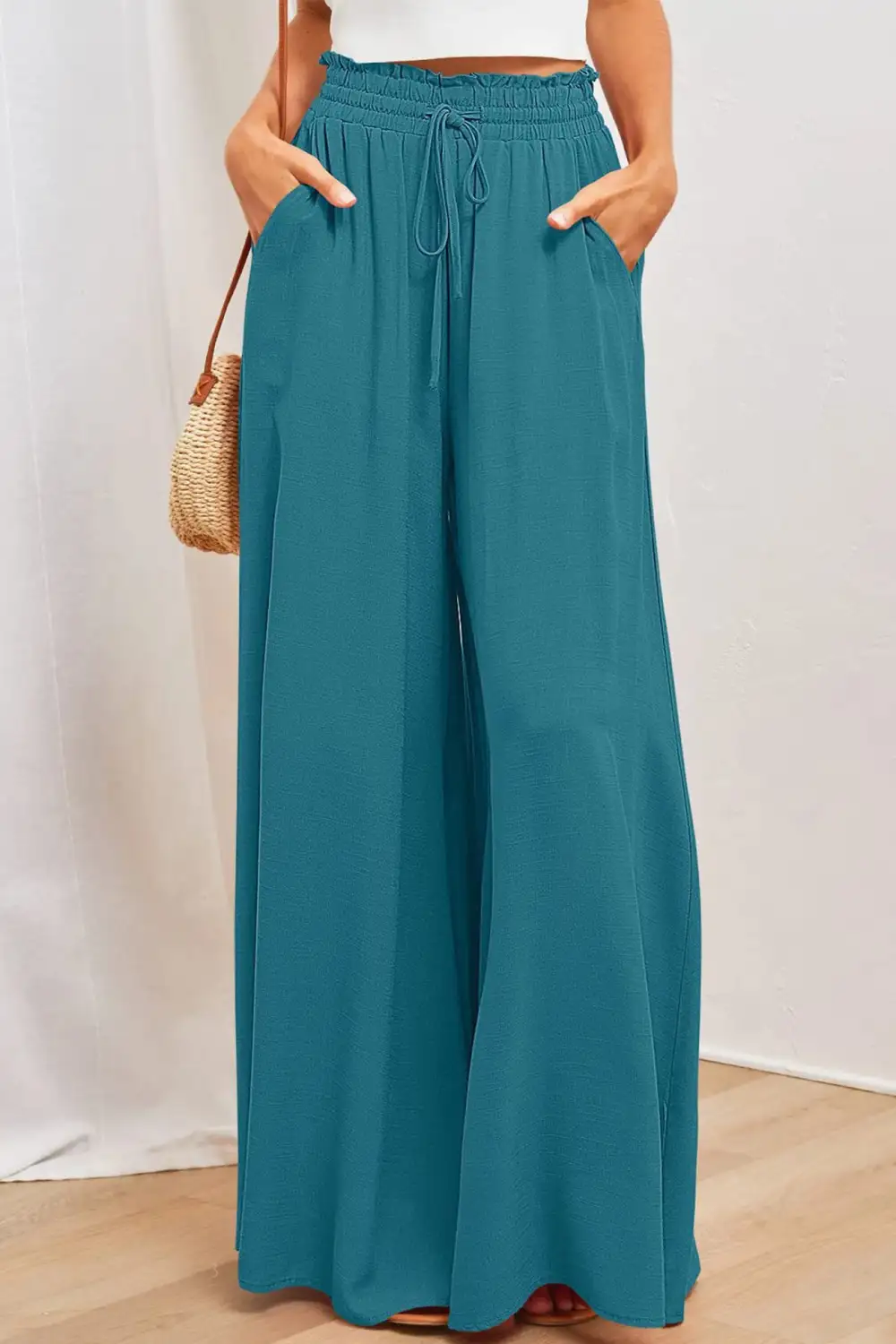 Easy Waist Wide Leg Pants