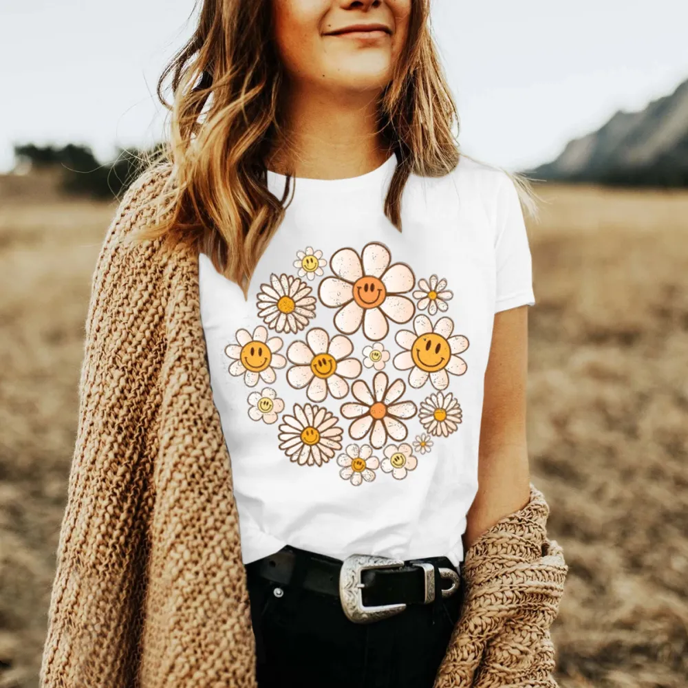 Retro Flowers Daisy Shirt