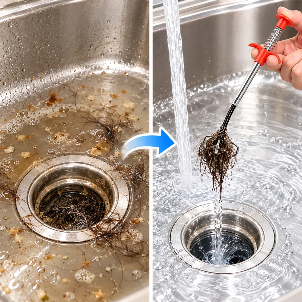 Household Drain Clog Remover Tool