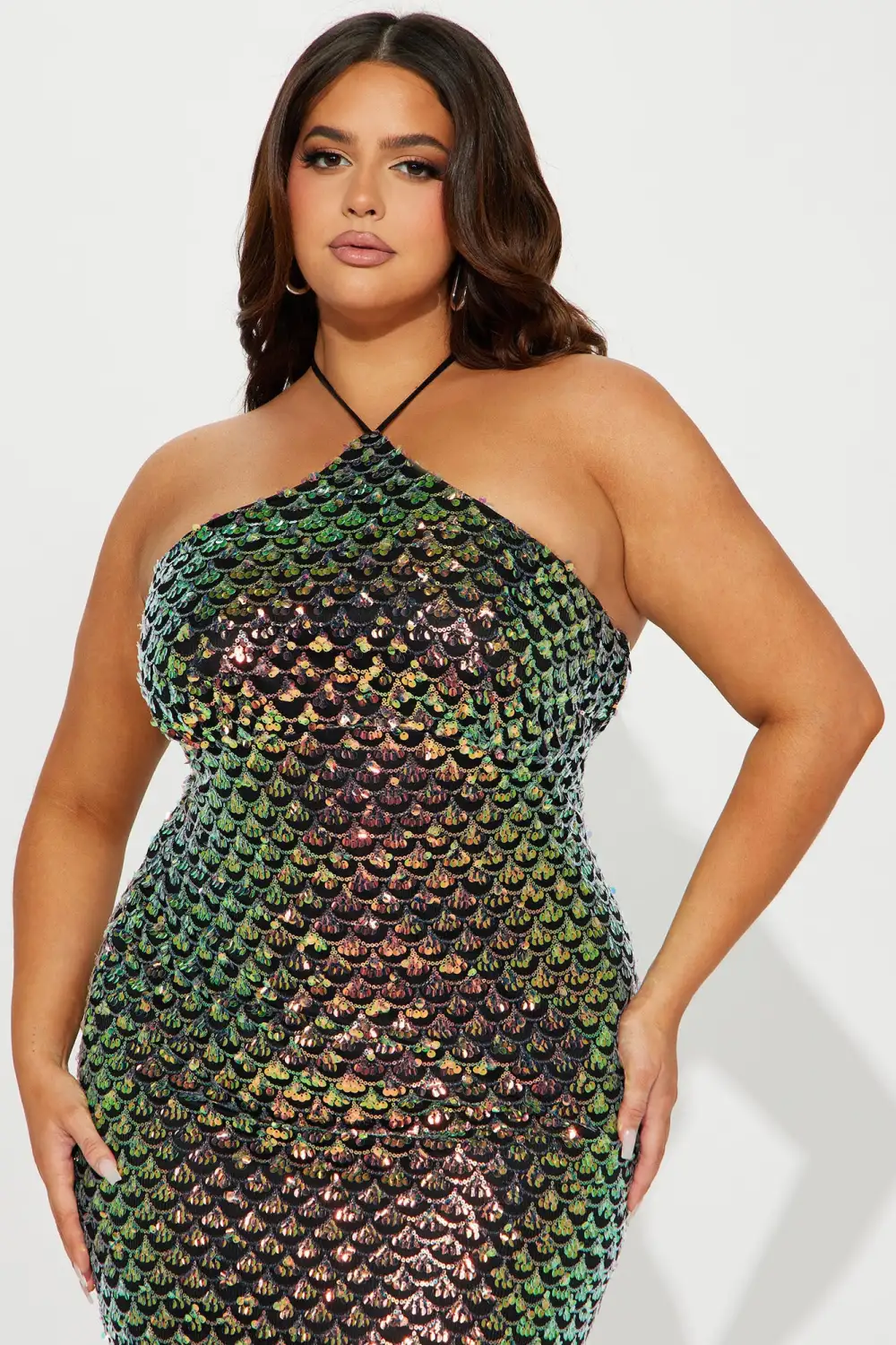 Vitamin Sea Sequin Maxi Dress - Black