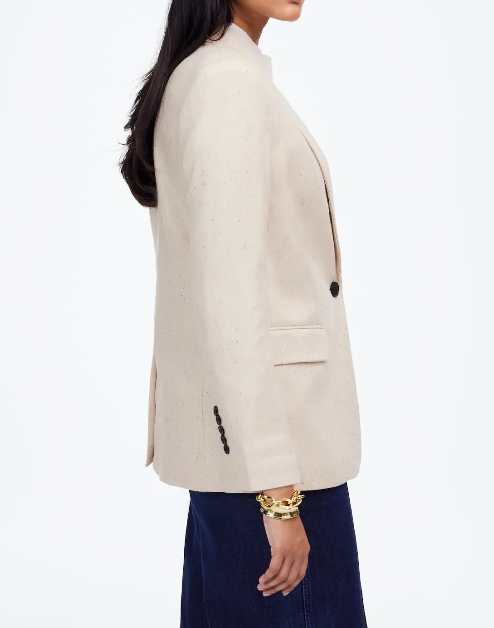 The Button Front Blazer