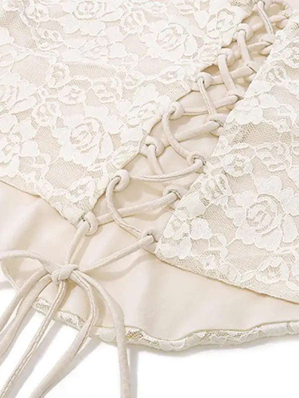 Lace Sheer Braided Tank Top