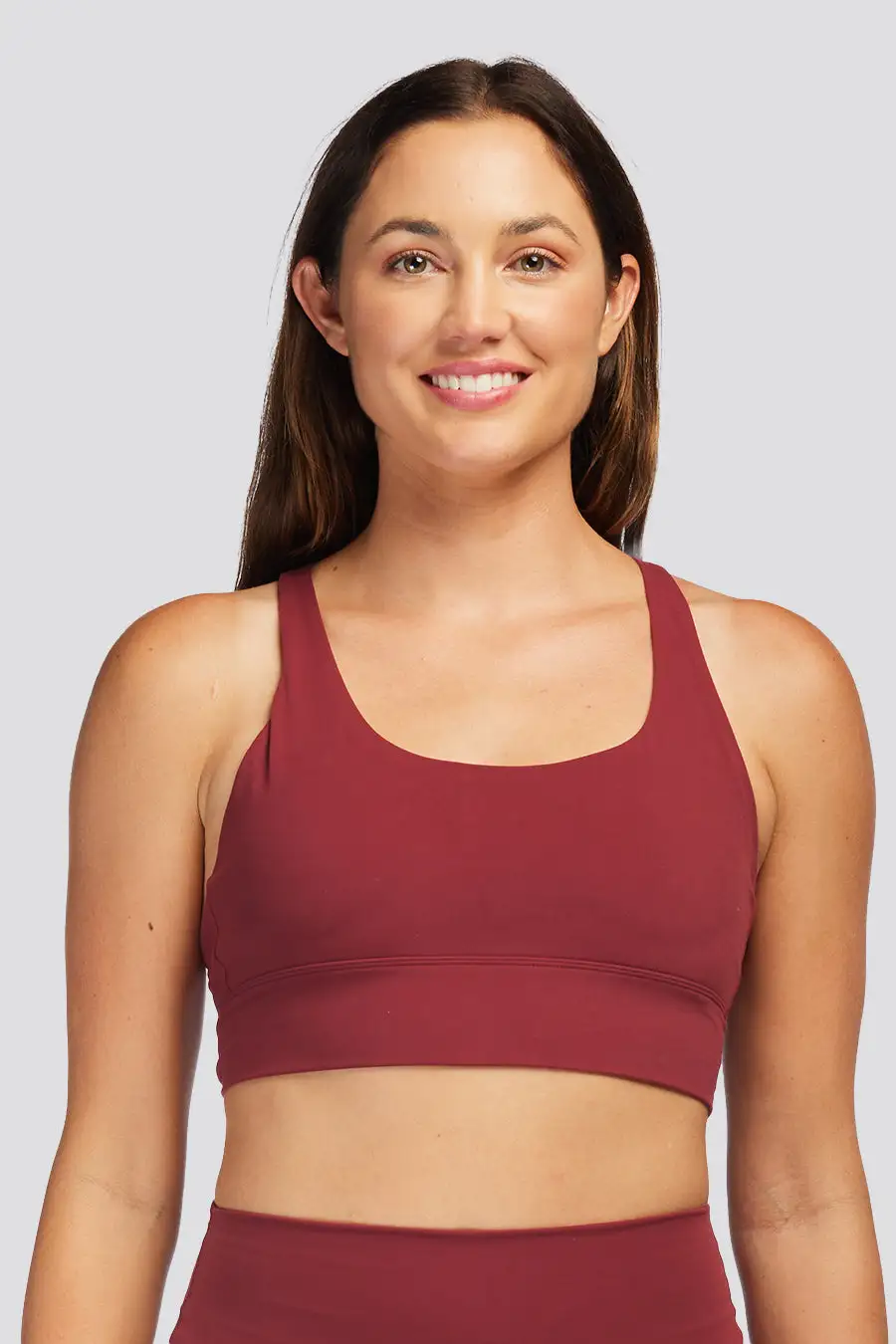 SoftLuxe Criss Cross Back Strap Sports Bra