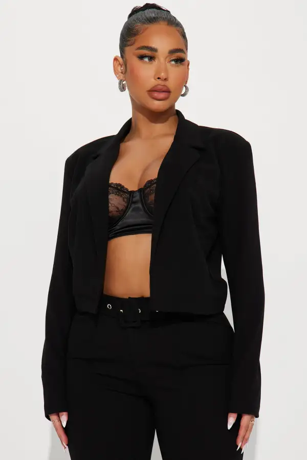 Classy Moves Blazer Pant Set - Black