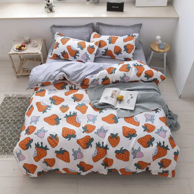 (Store Closing Sale) Duvet Cover Flat Bed Sheet Bedding Set