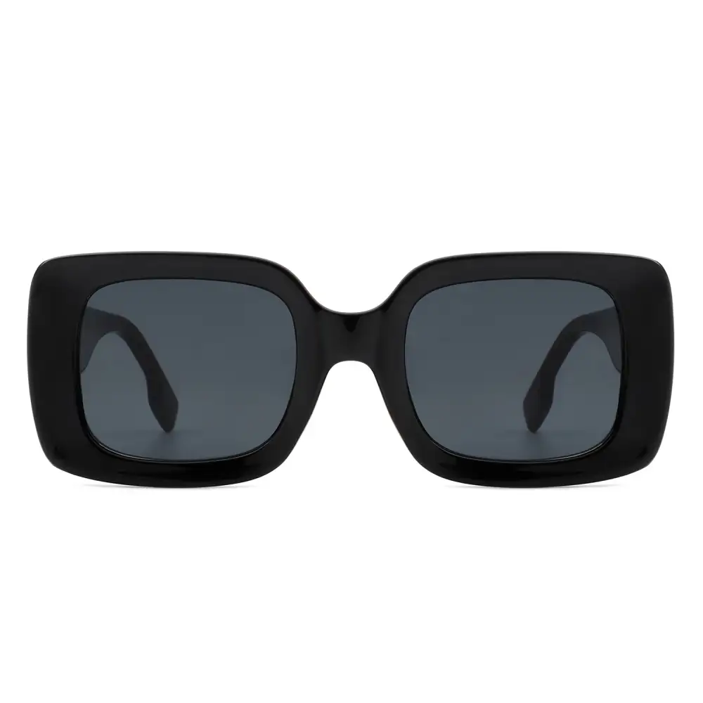 Retro Flat-Top Square Sunglasses