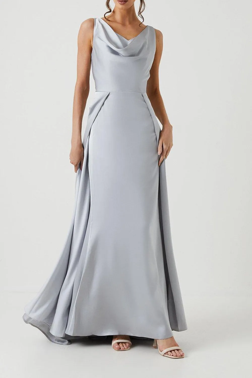 A-Line Satin Elegant Women's Dress