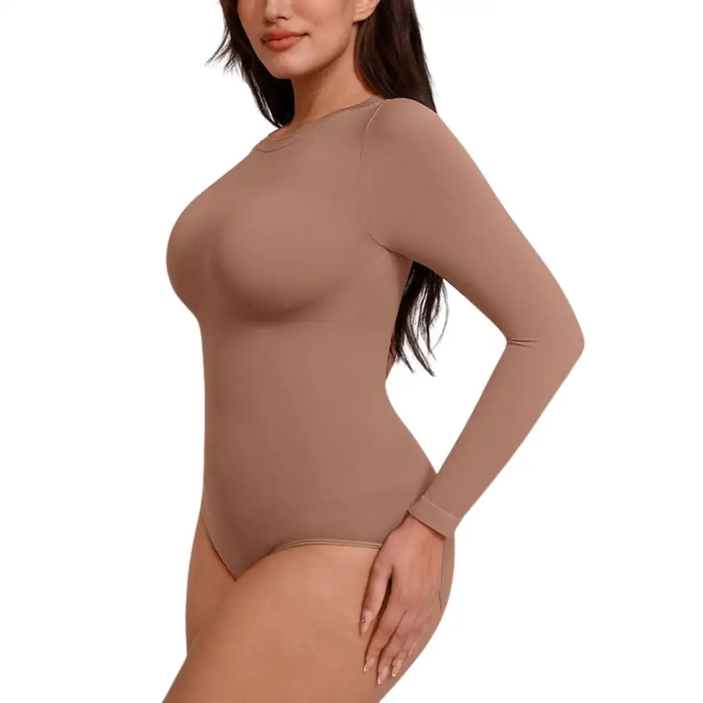 Contour Fit Long Sleeve Shaping Bodysuit