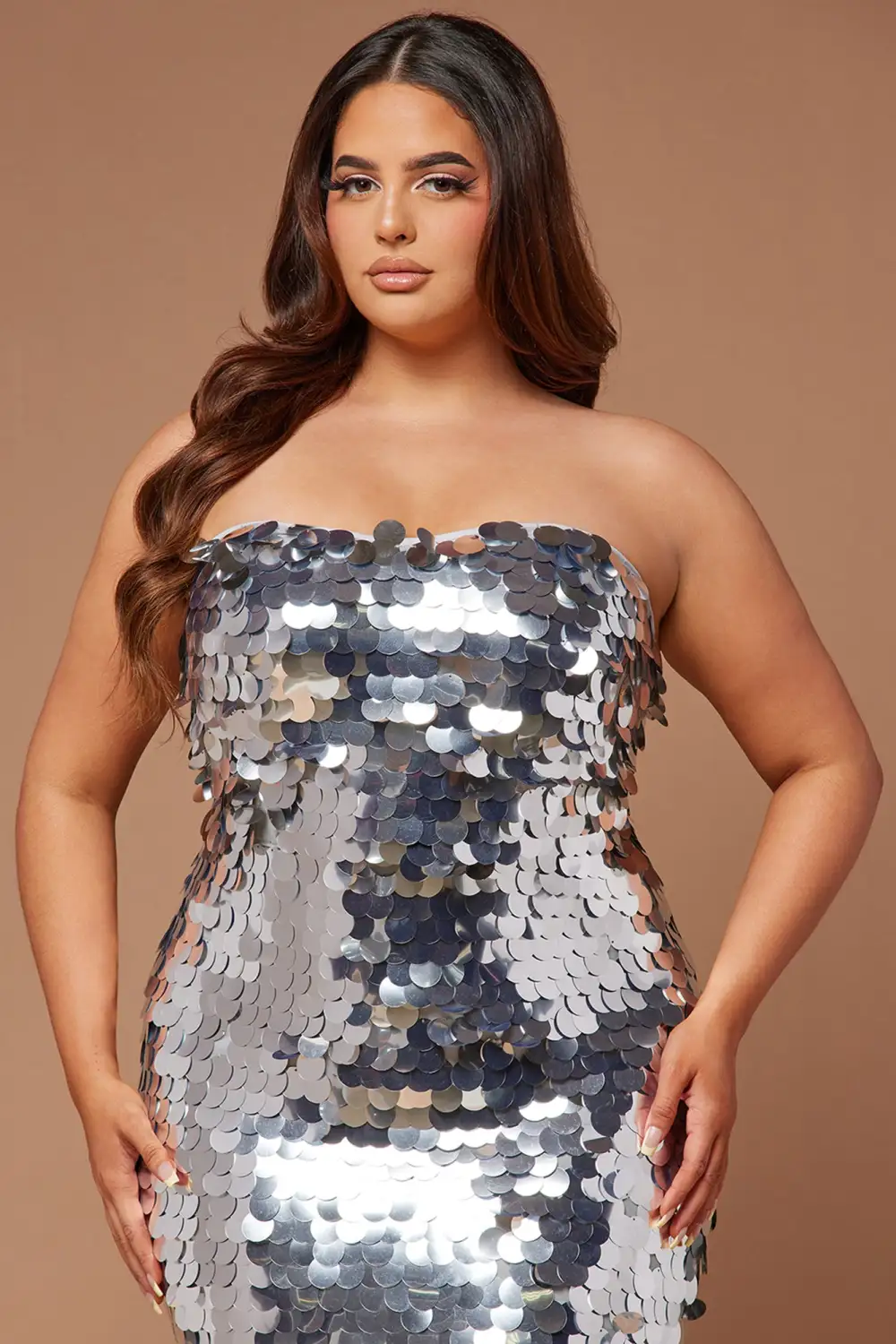 Aria Payette Gown - Silver