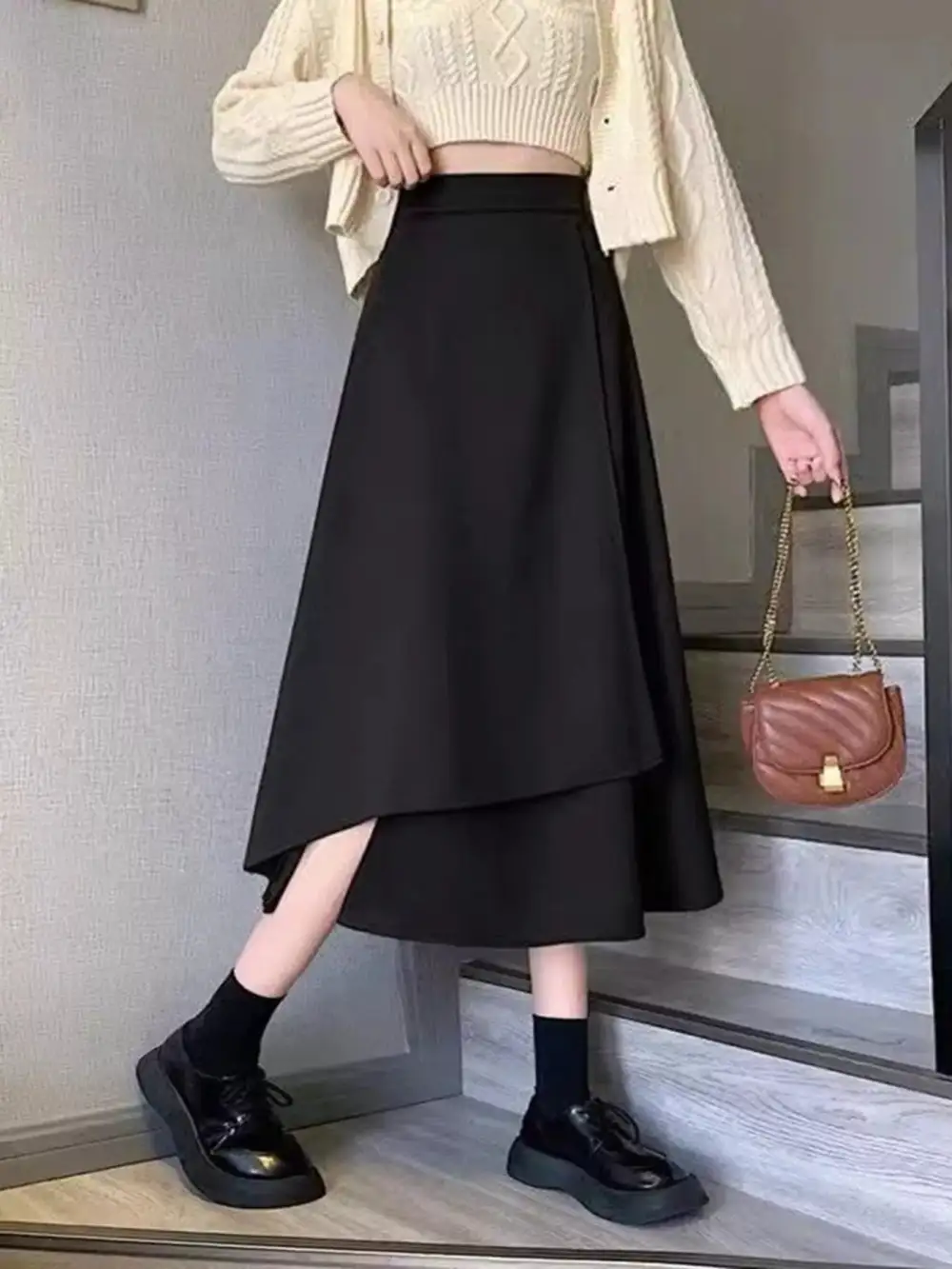 Asymmetrical Hem Skirt
