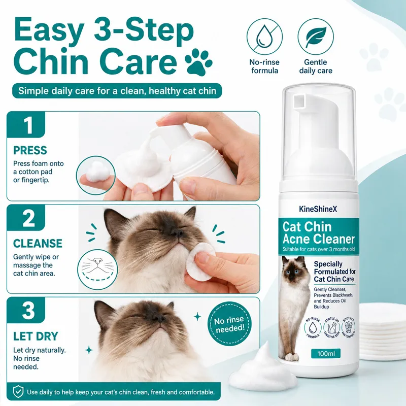 Pet Dry Shampoo Foam for Cats & Dogs, Waterless Rinse-Free, Gentle Formula, Deep Cleansing & Moisturizing