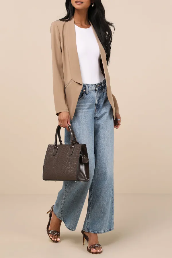 Casual Style Long Sleeve Lightweight Blazer