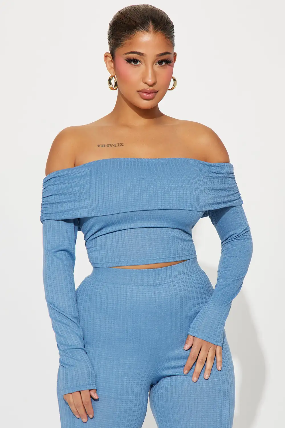 Always A Beauty Pant Set - Blue