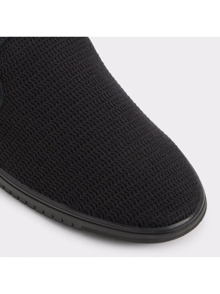 Black Comfortable Knit Textile Shoes