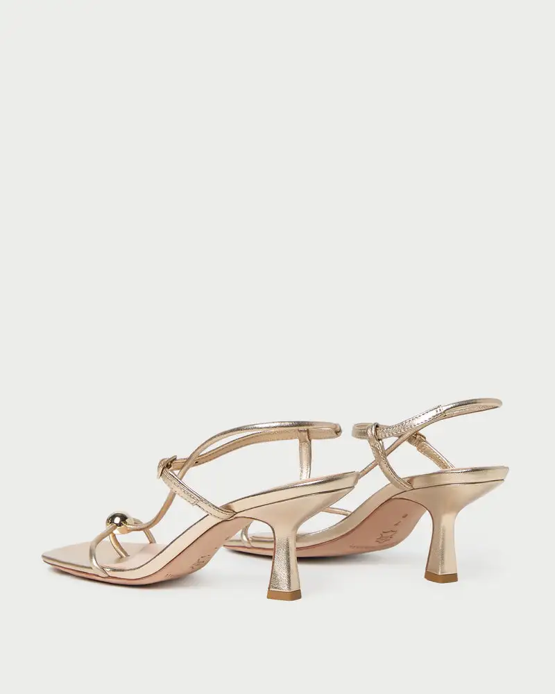 Leather Block Heel Sandals
