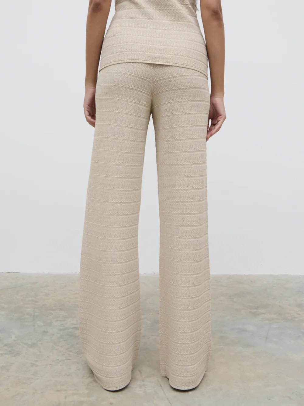 Crochet Knit Trousers