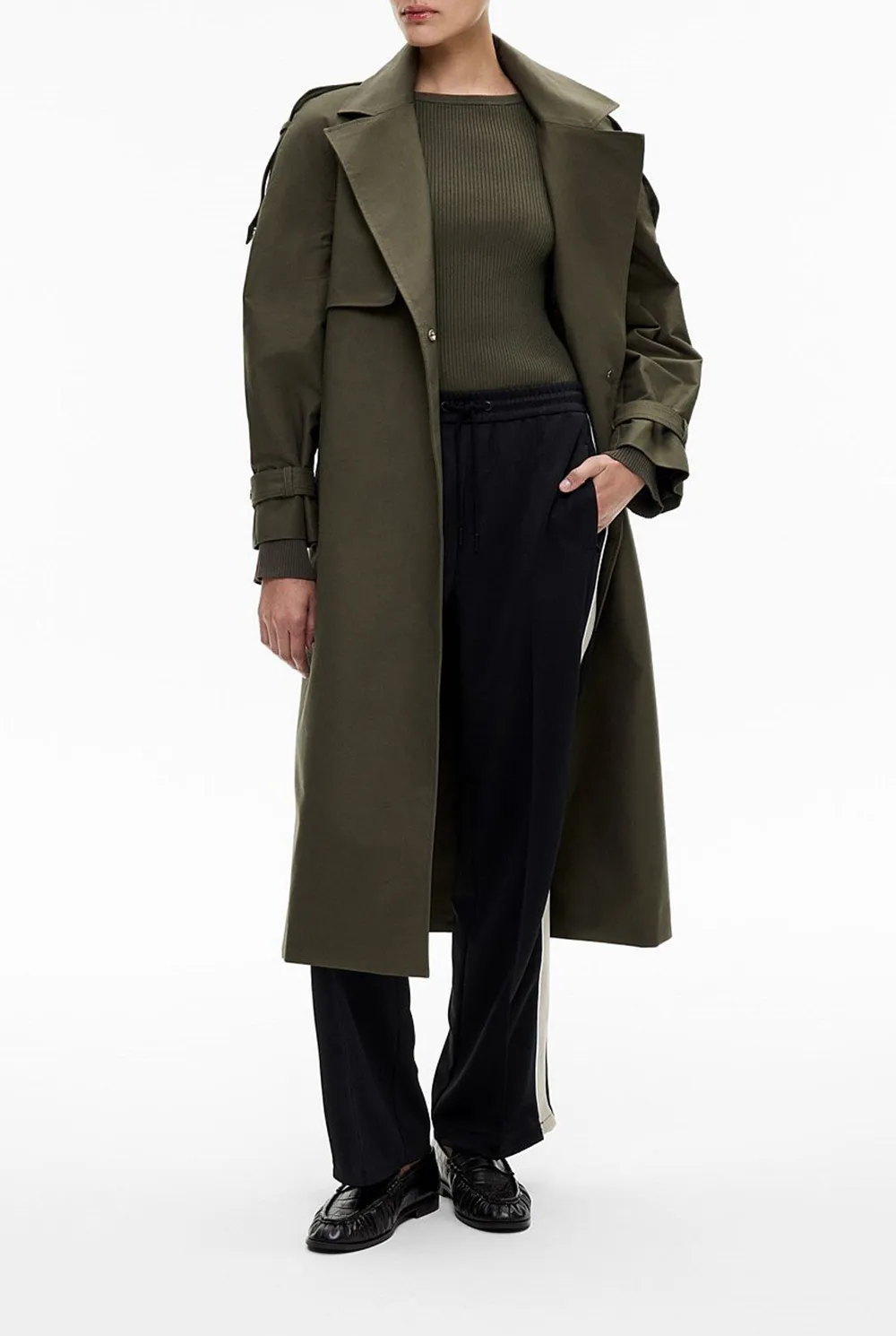 Asymmetric Hem Knitted Sweater