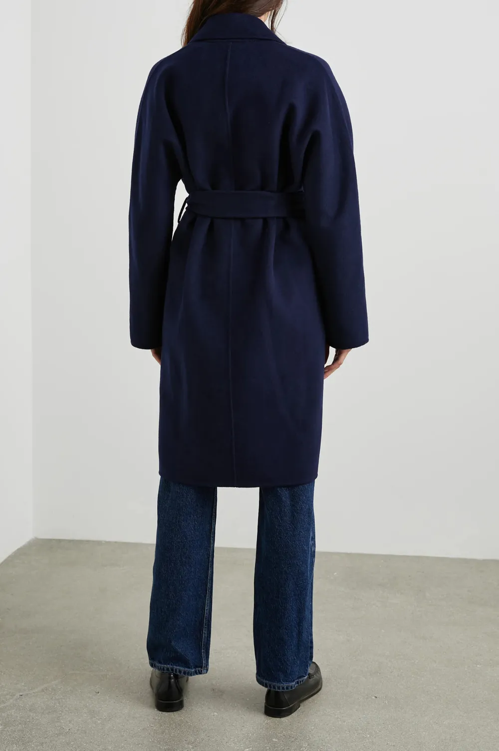 Heavyweight Wool Blend Long Women's Coat
