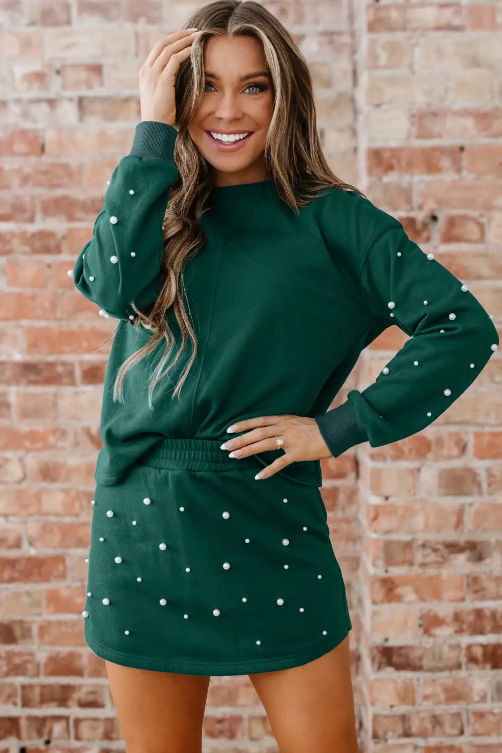 Pearl Embellished Coordinated Set