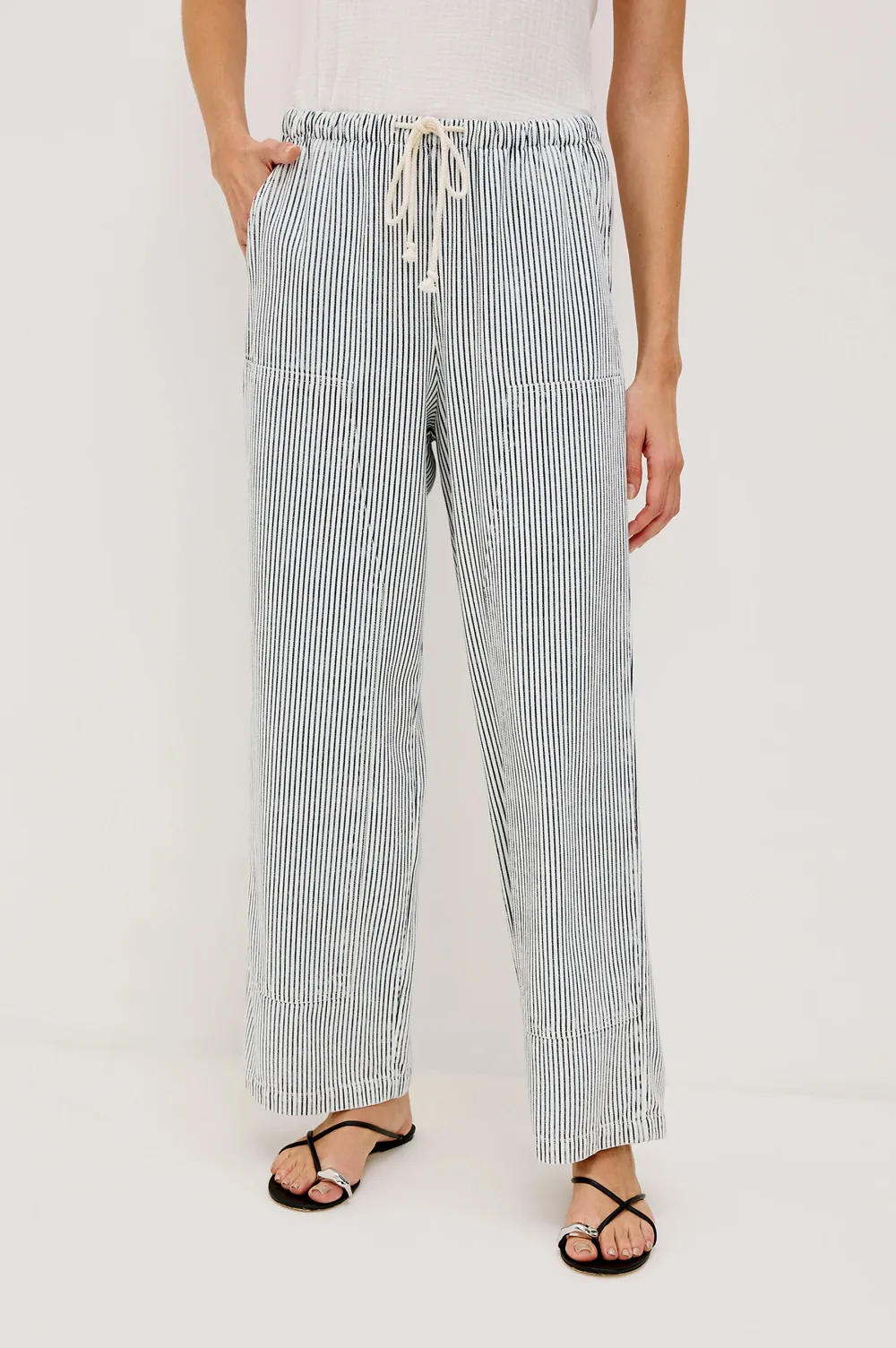 Striped Printed Loose Casual Pants