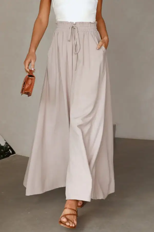 Easy Waist Wide Leg Pants