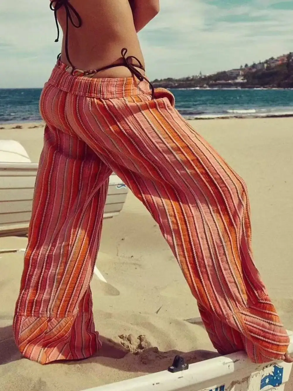 Everyday Striped Wide Leg Pants