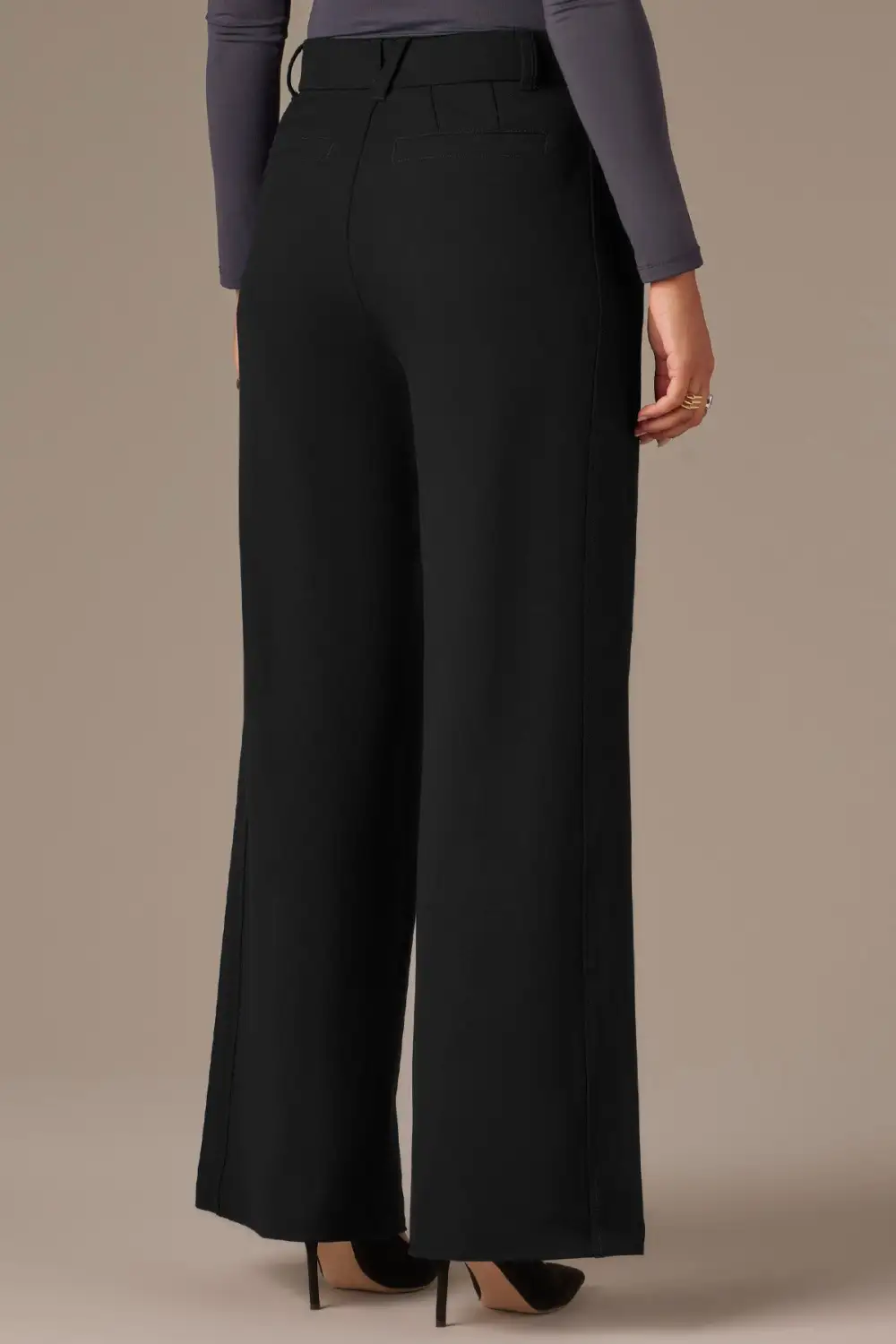 Petite Side Panel Tailored Trousers