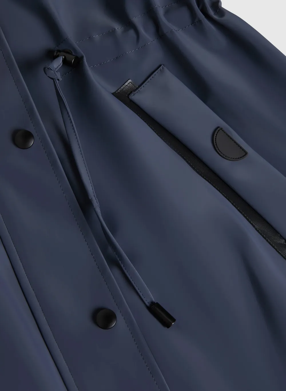 Water-Resistant Hooded Trench Coat