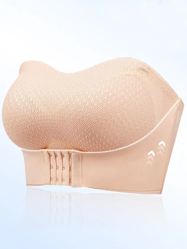 Gathering Chest Wrapping Thin Back Anti slip Bra