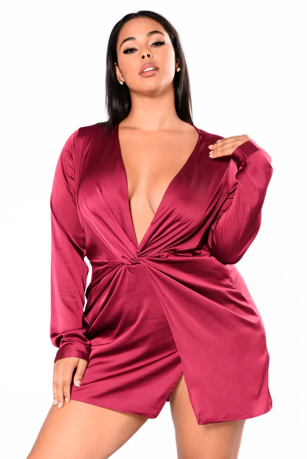 Sugar Free Dress - Burgundy