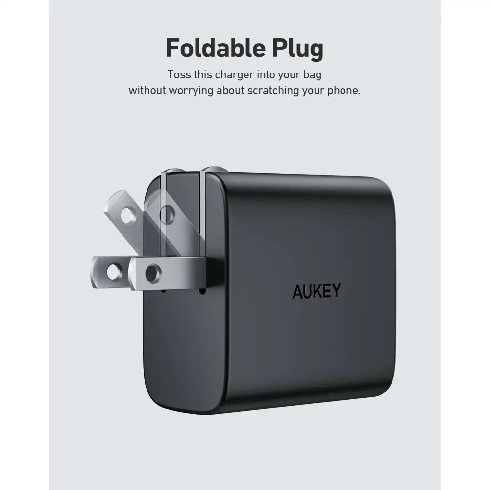 AUKEY PA-F3S Swift Charger Mix 32W Dual-Port Cube Plug Power 10-Pack Value Bundle