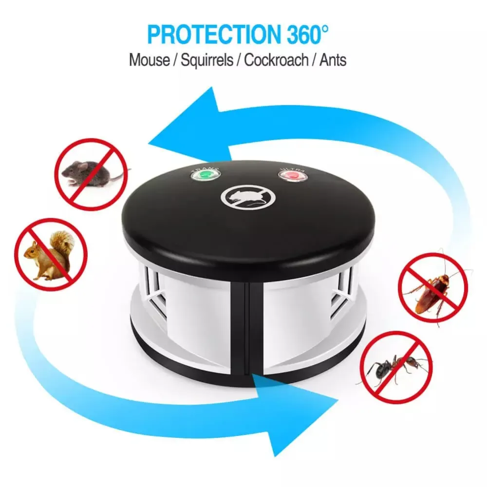 360 Degree Indoor Ultrasonic Mouse Repeller