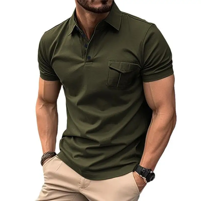 Tailored Short Sleeve Collared Knit Shirt