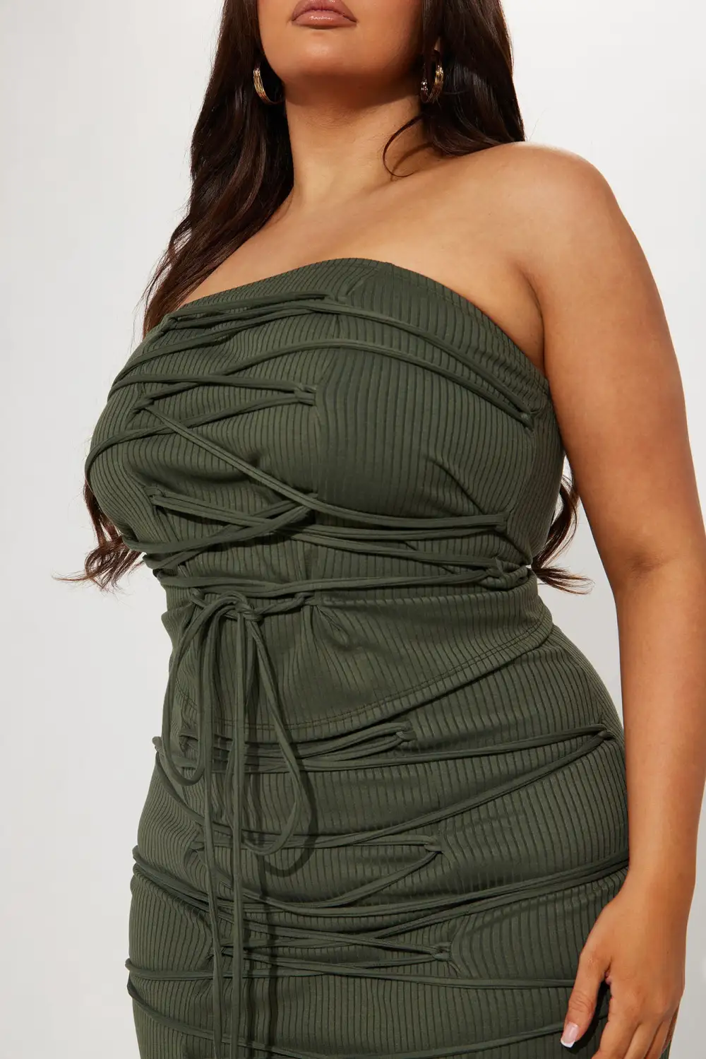 Mayra Midi Skirt Set  - Olive