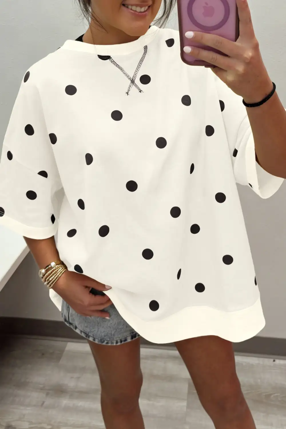 Airy Bloom Crew Neck Tee