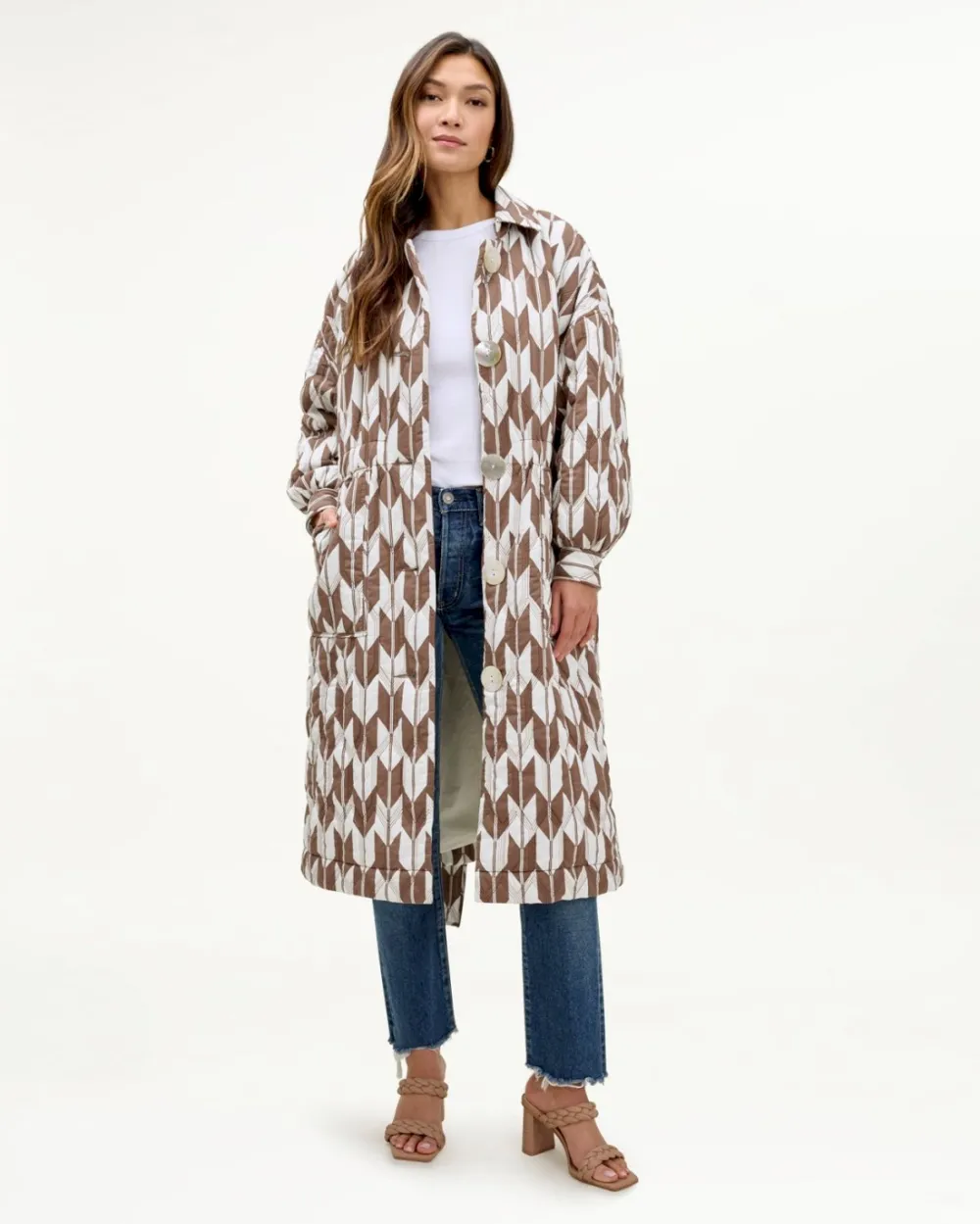 Mary Lawless Lee x Splendid Printed Quilted Jacket