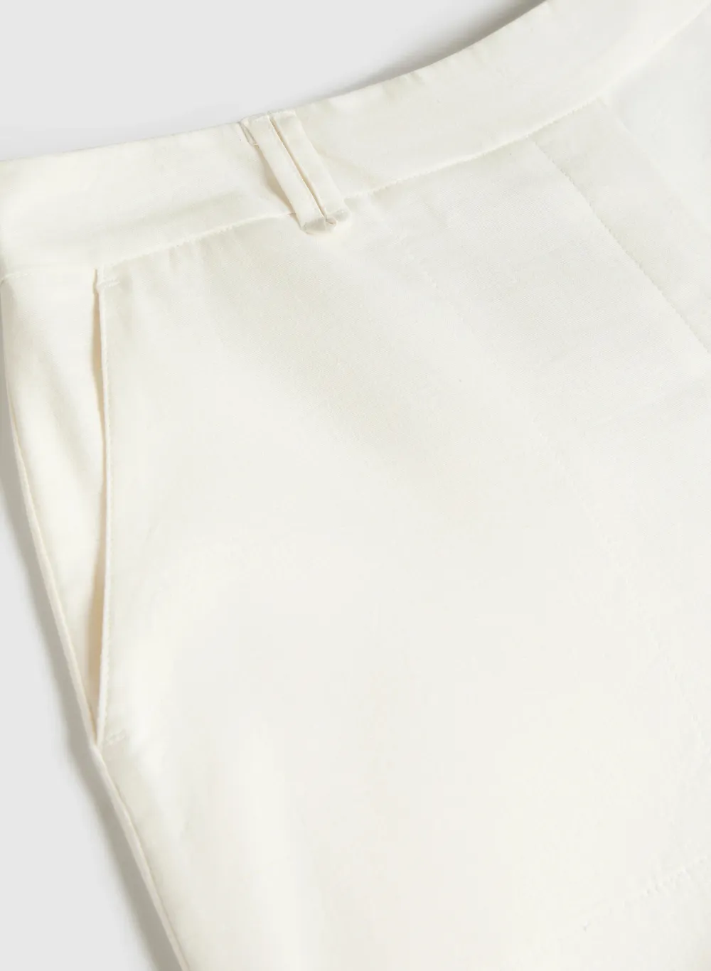 Solid Color Buttoned Pants