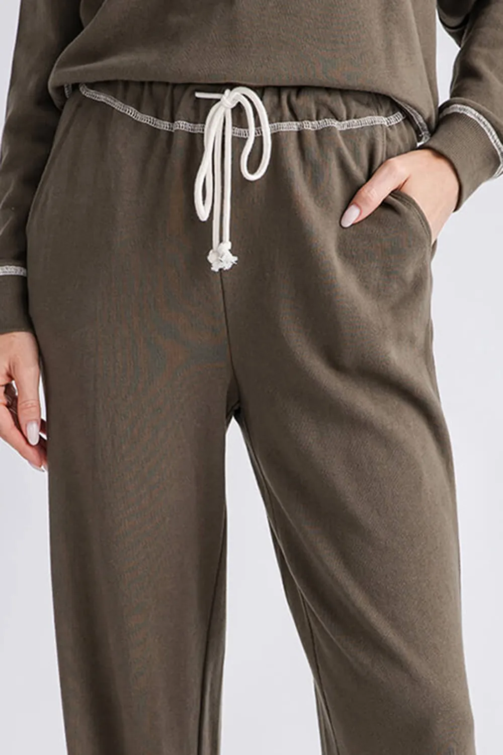 Z Supply Huntington French Terry Sweatpants - oatmeal heather